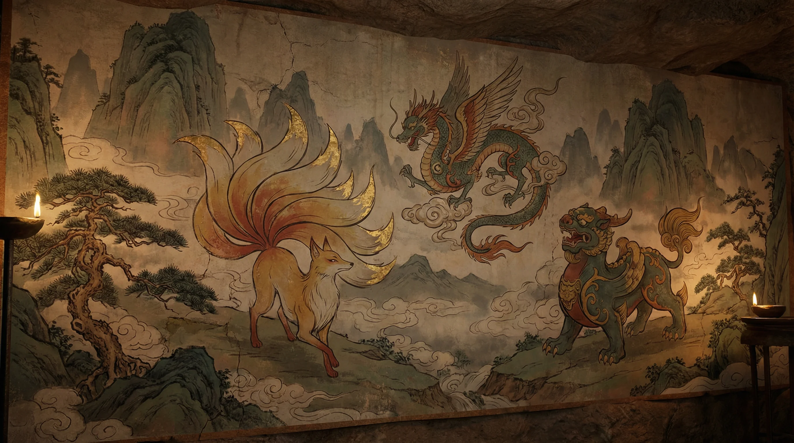 山海经 - 北京开业庆典 上古神兽动漫